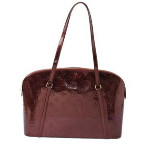 Louis Vuitton Avalon Zip Vernis Patent Shoulder Bag Rouge Fauvist